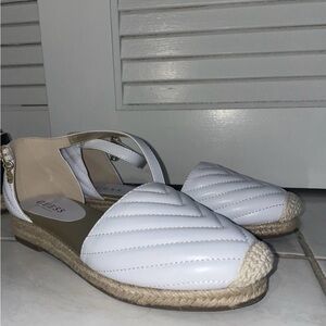 Guess Women's Quilted White Espadrilles